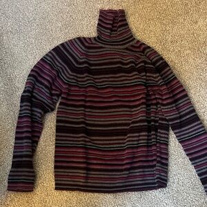 Marsh Landing Striped Turtleneck